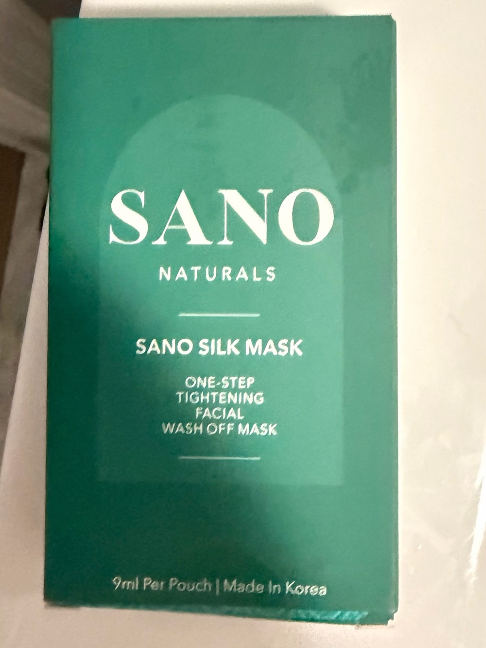 Green Silk Mask — Tightening Wash-Off Facial Mask